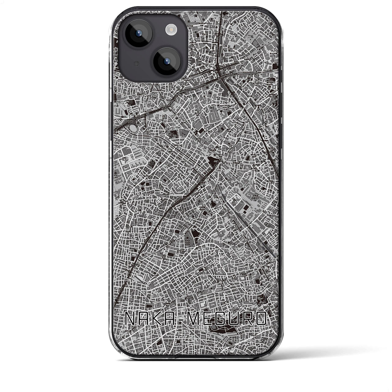 【中目黒(東京都)】地図柄iPhoneケース(クリアタイプ)