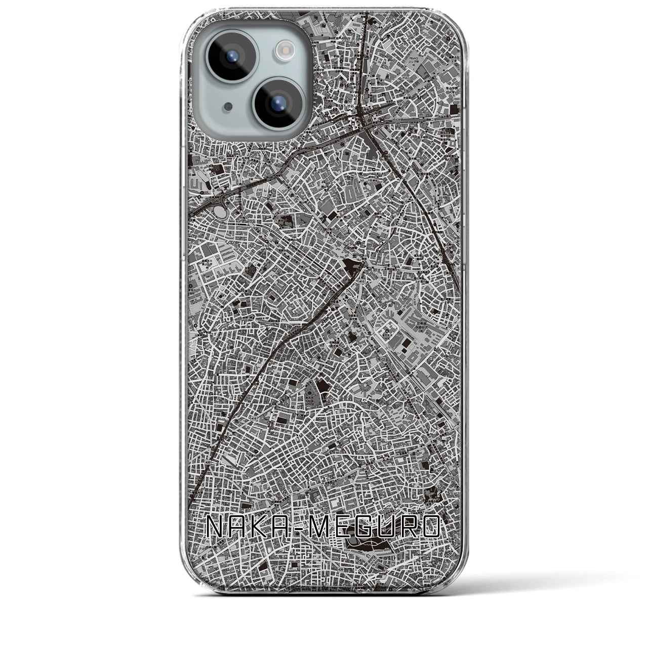 【中目黒(東京都)】地図柄iPhoneケース(クリアタイプ)