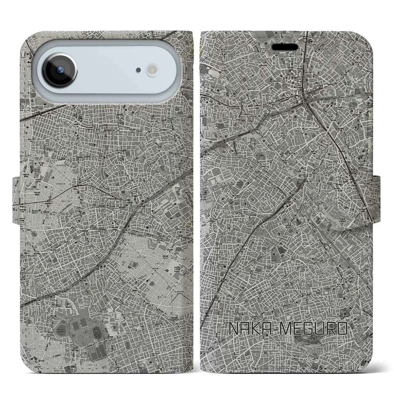 【中目黒(東京都)】地図柄iPhoneケース(手帳タイプ)