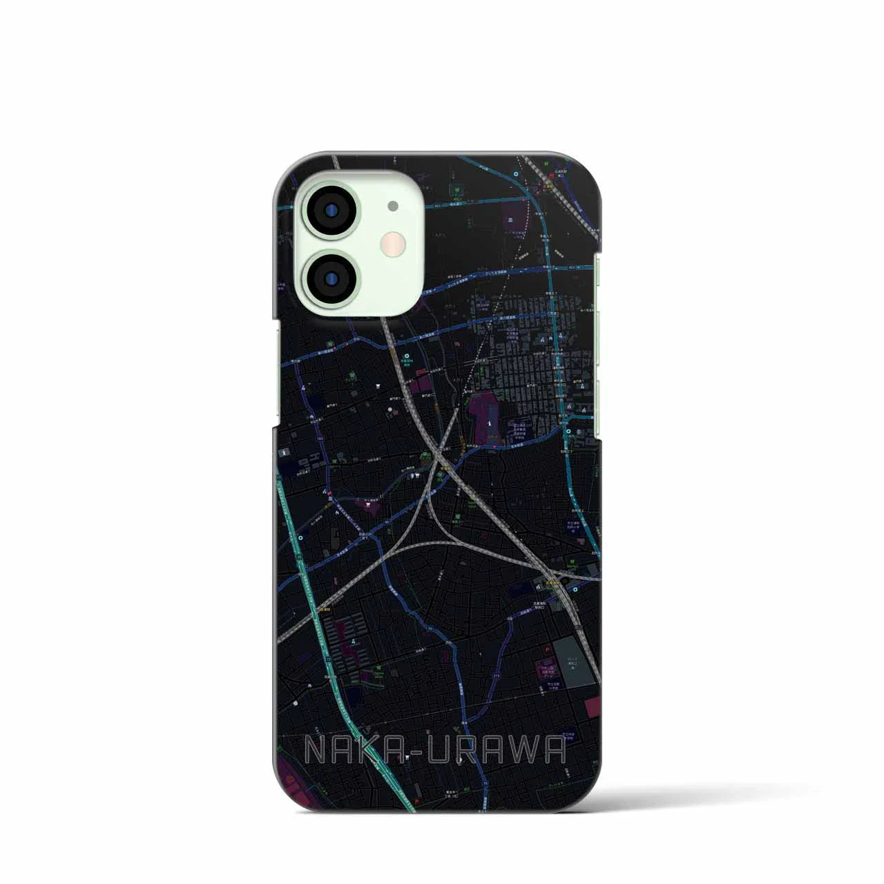 【中浦和(埼玉県)】地図柄iPhoneケース(バックカバータイプ)