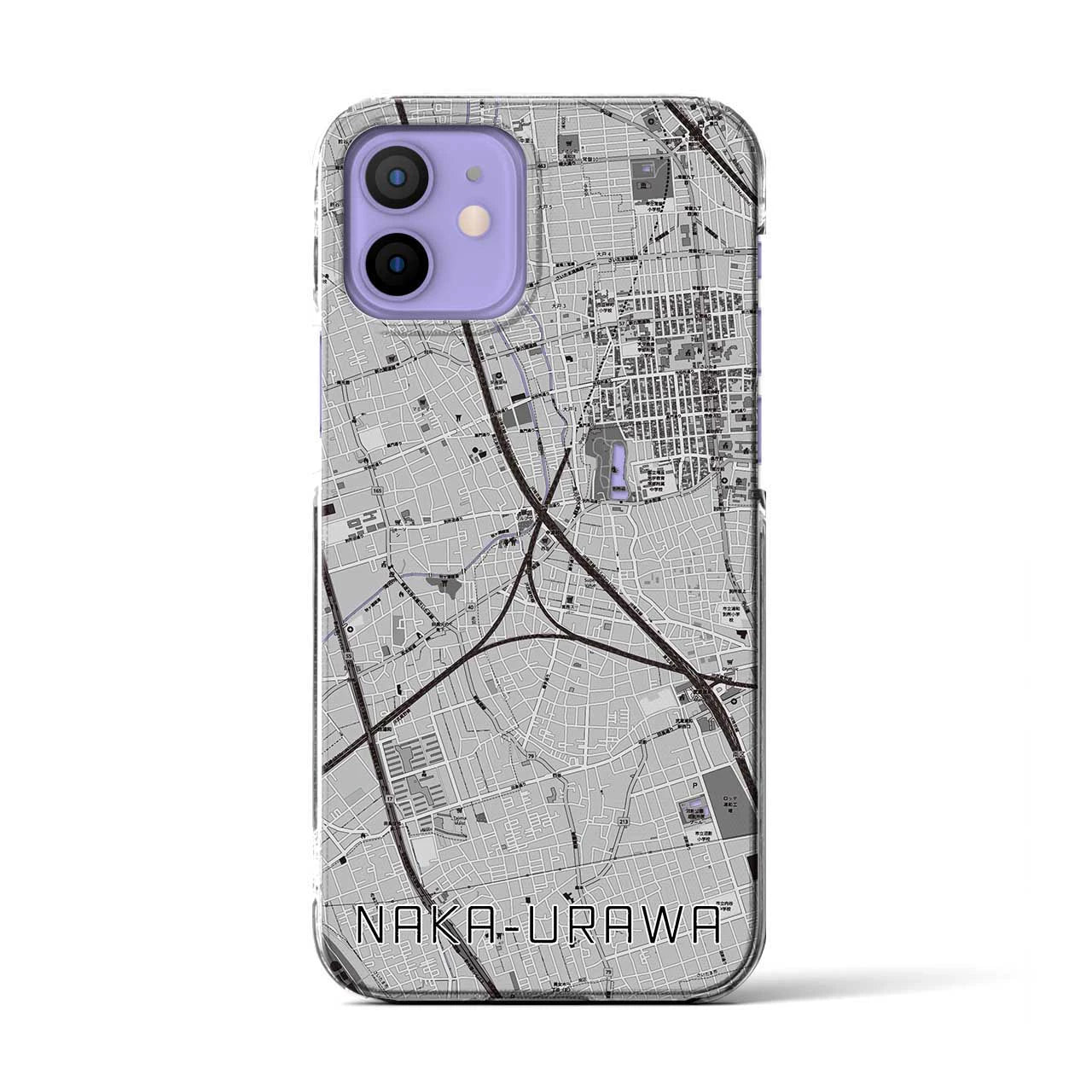【中浦和(埼玉県)】地図柄iPhoneケース(クリアタイプ)