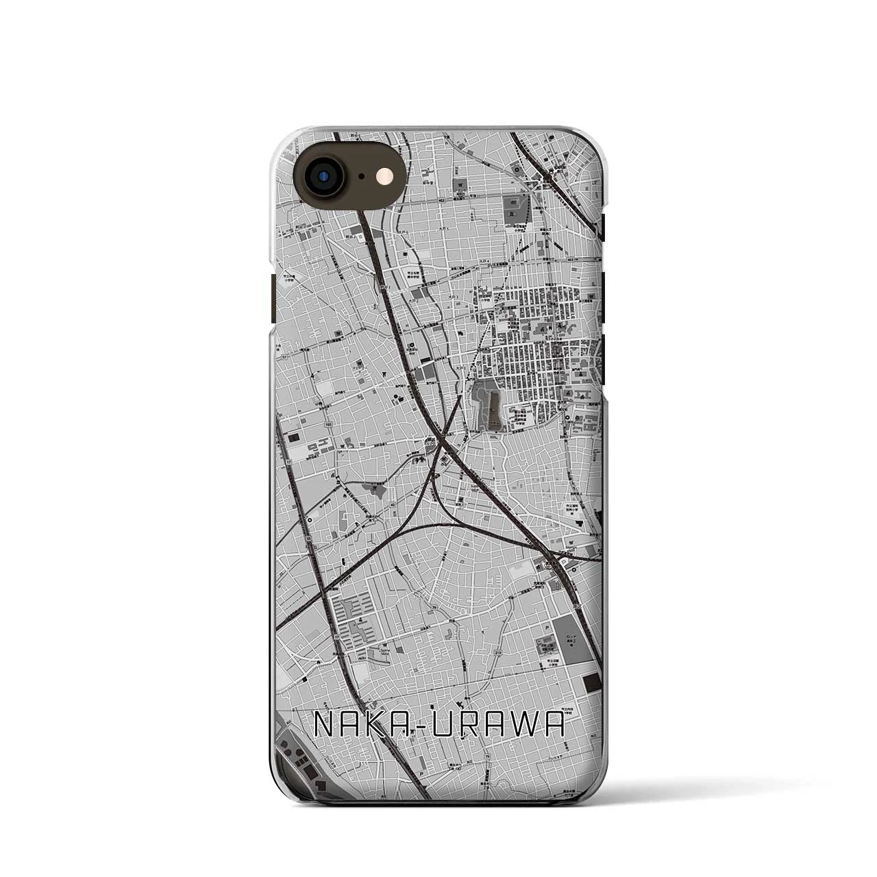 【中浦和(埼玉県)】地図柄iPhoneケース(クリアタイプ)