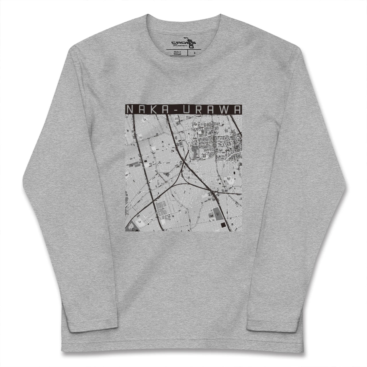 【中浦和(埼玉県)】地図柄ロングスリーブTシャツ