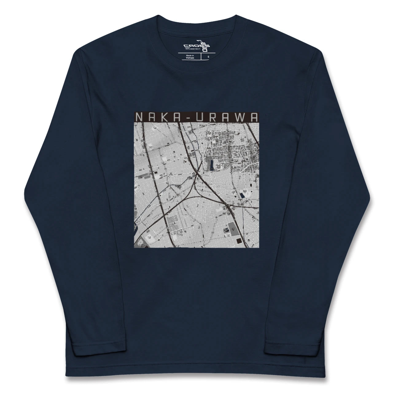 【中浦和(埼玉県)】地図柄ロングスリーブTシャツ