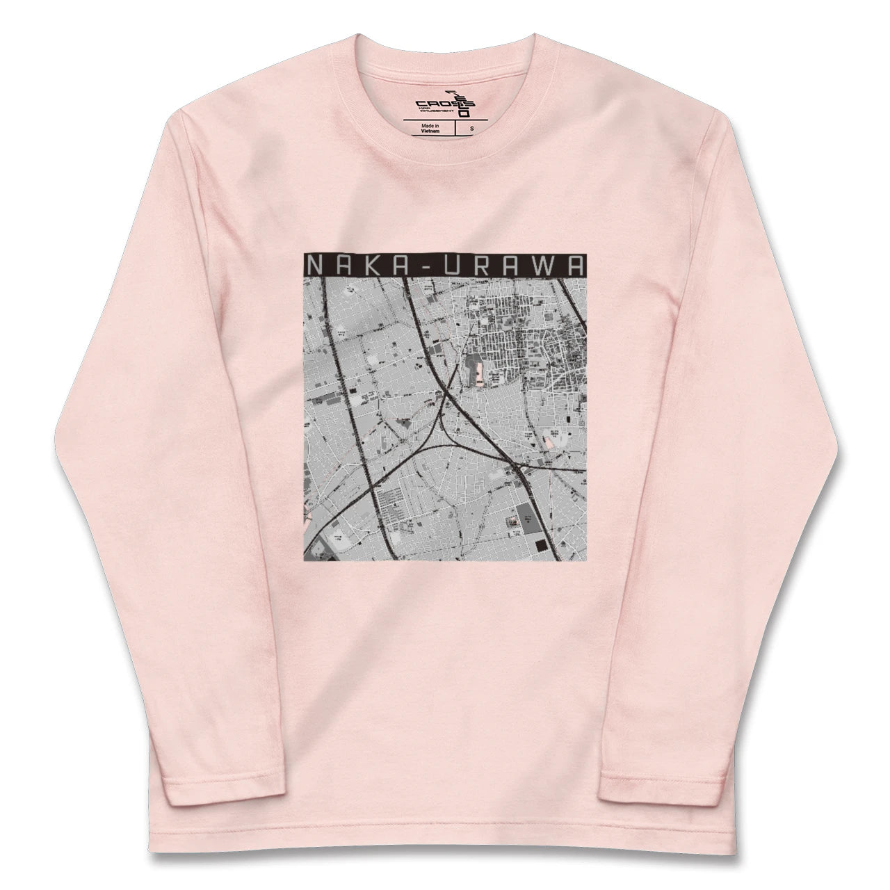 【中浦和(埼玉県)】地図柄ロングスリーブTシャツ