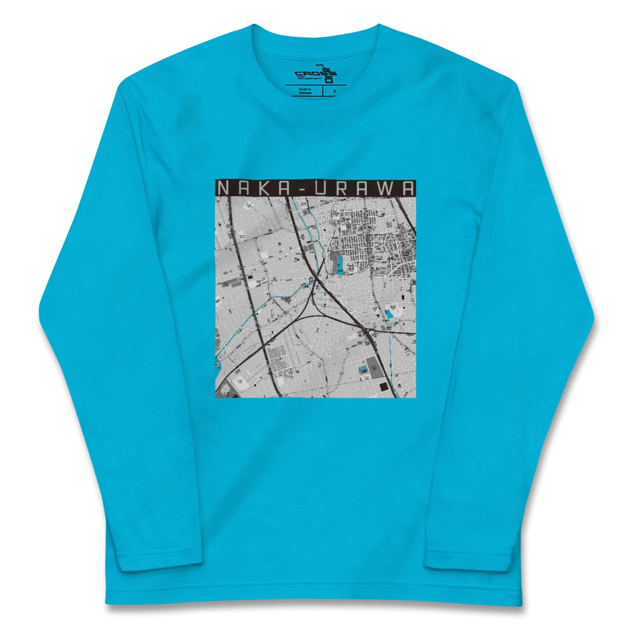 【中浦和(埼玉県)】地図柄ロングスリーブTシャツ