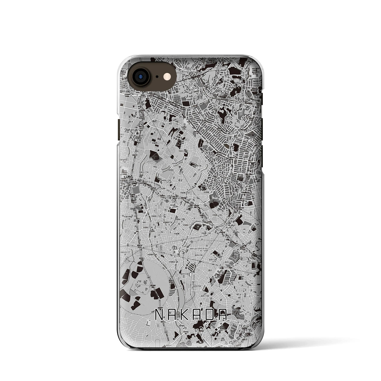 【中田(神奈川県)】地図柄iPhoneケース(クリアタイプ)