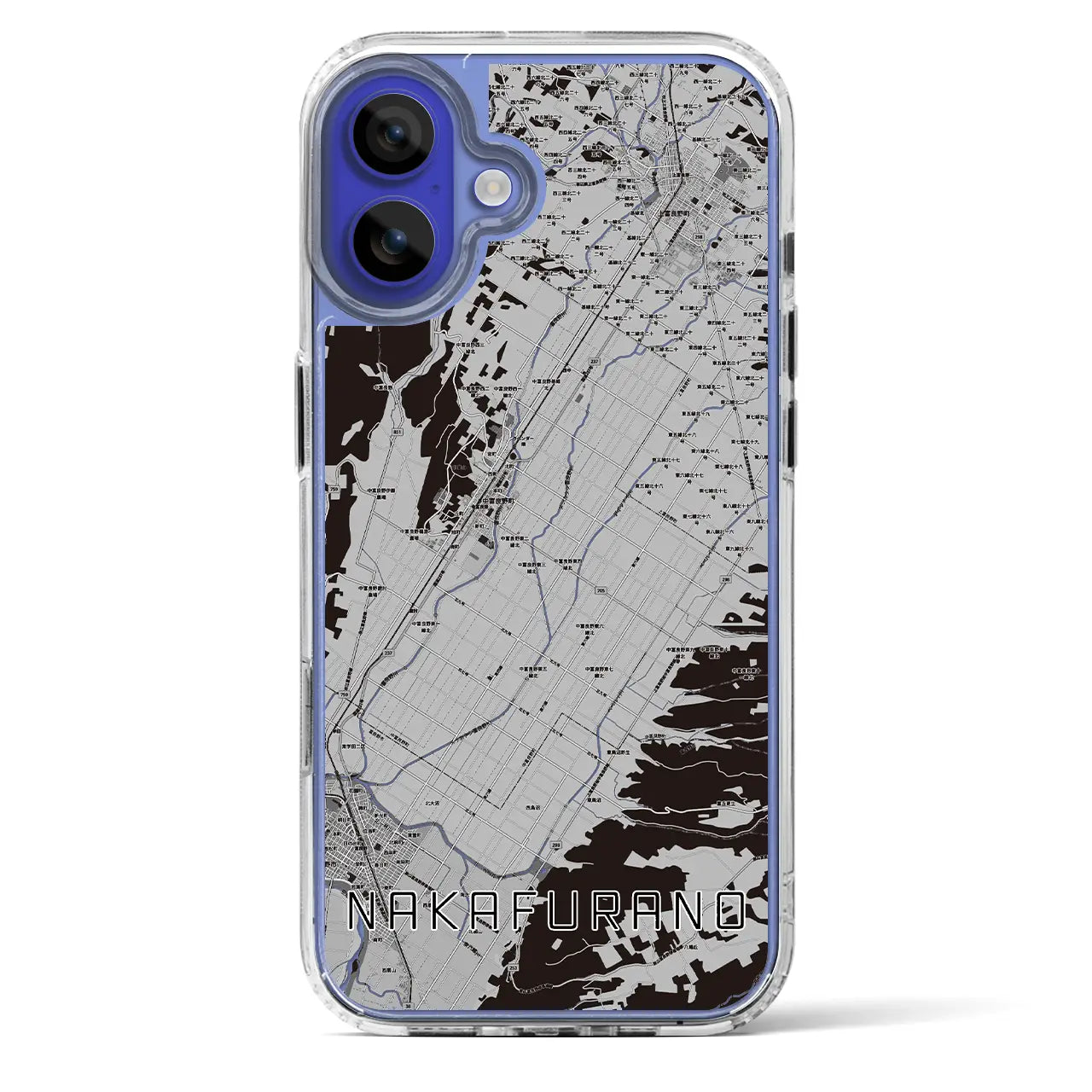 【中富良野(北海道)】地図柄iPhoneケース(MagSafeタイプ)