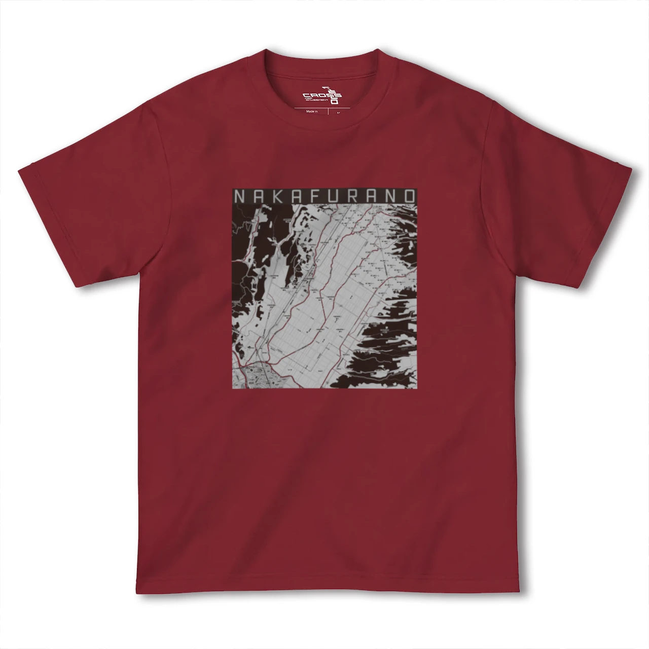 【中富良野(北海道)】地図柄ヘビーウェイトTシャツ