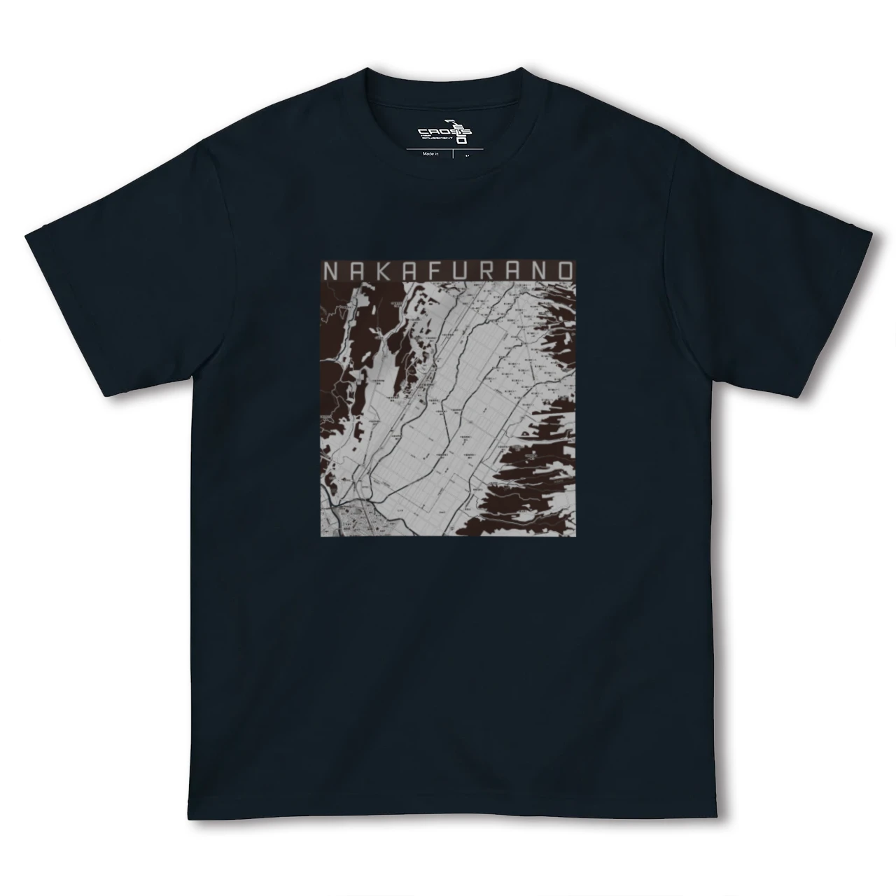 【中富良野(北海道)】地図柄ヘビーウェイトTシャツ