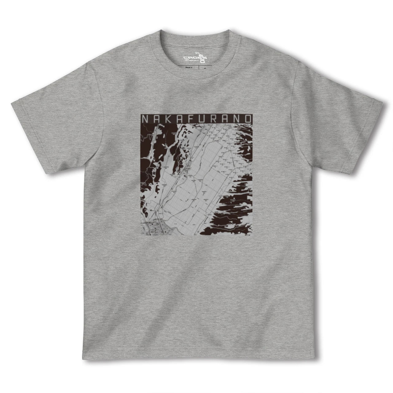 【中富良野(北海道)】地図柄ヘビーウェイトTシャツ