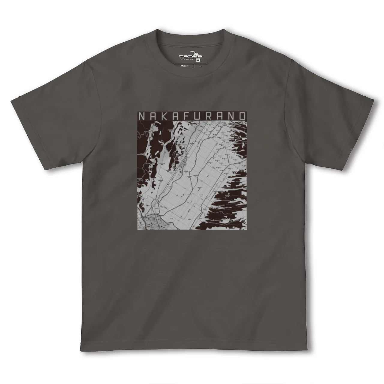 【中富良野(北海道)】地図柄ヘビーウェイトTシャツ