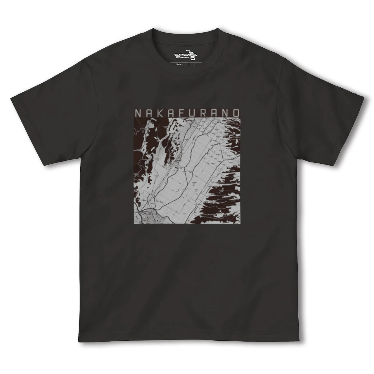 【中富良野(北海道)】地図柄ヘビーウェイトTシャツ