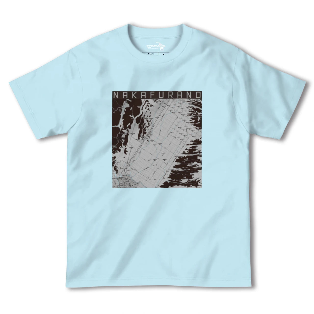 【中富良野(北海道)】地図柄ヘビーウェイトTシャツ
