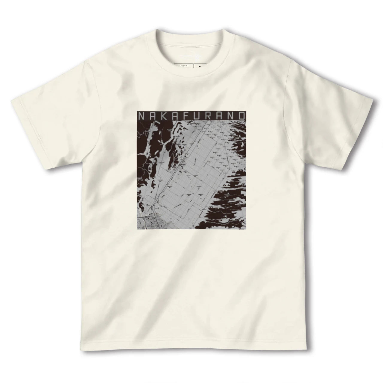 【中富良野(北海道)】地図柄ヘビーウェイトTシャツ
