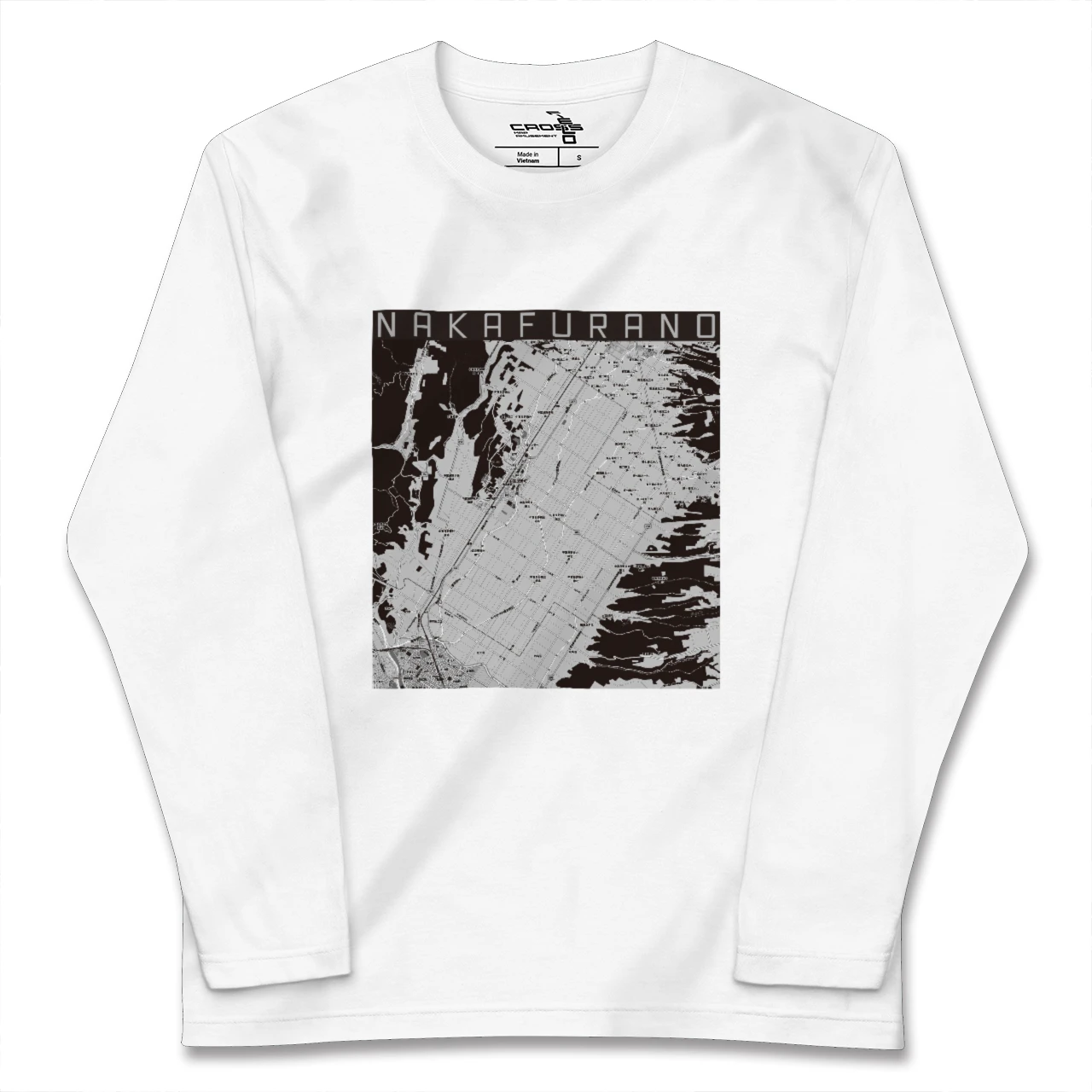 【中富良野(北海道)】地図柄ロングスリーブTシャツ