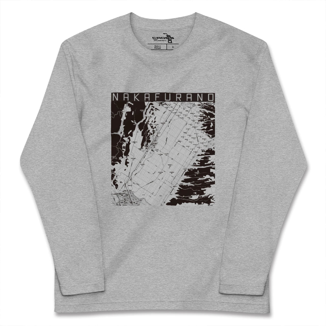 【中富良野(北海道)】地図柄ロングスリーブTシャツ