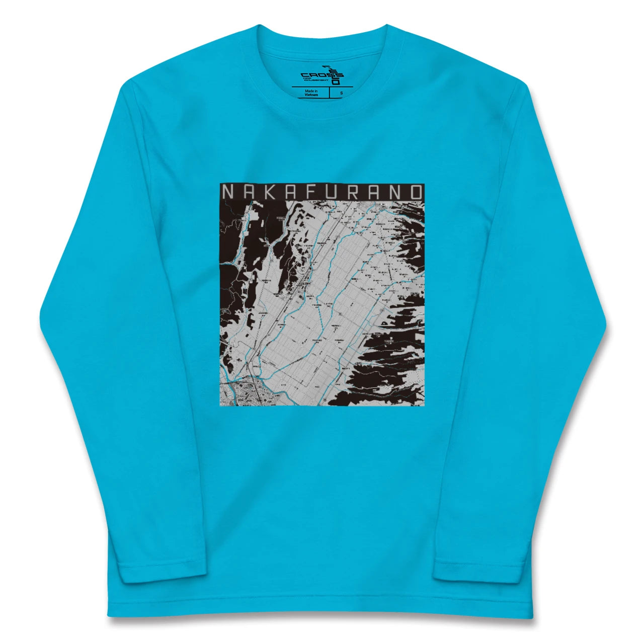 【中富良野(北海道)】地図柄ロングスリーブTシャツ