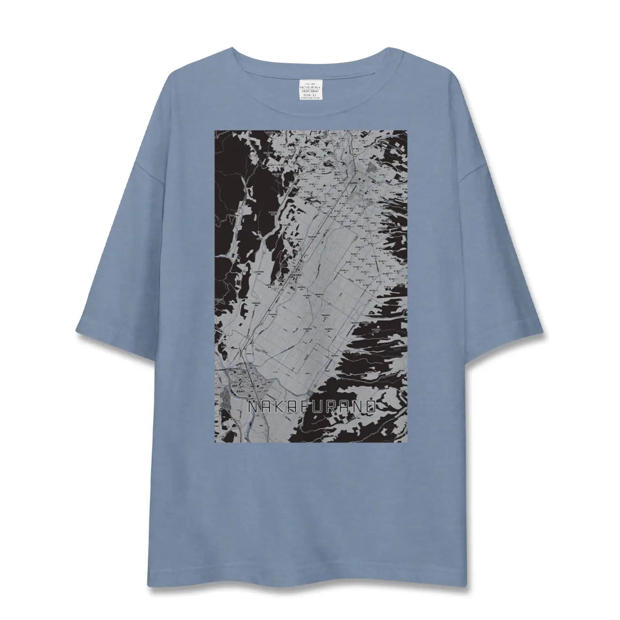 【中富良野(北海道)】地図柄ビッグシルエットTシャツ