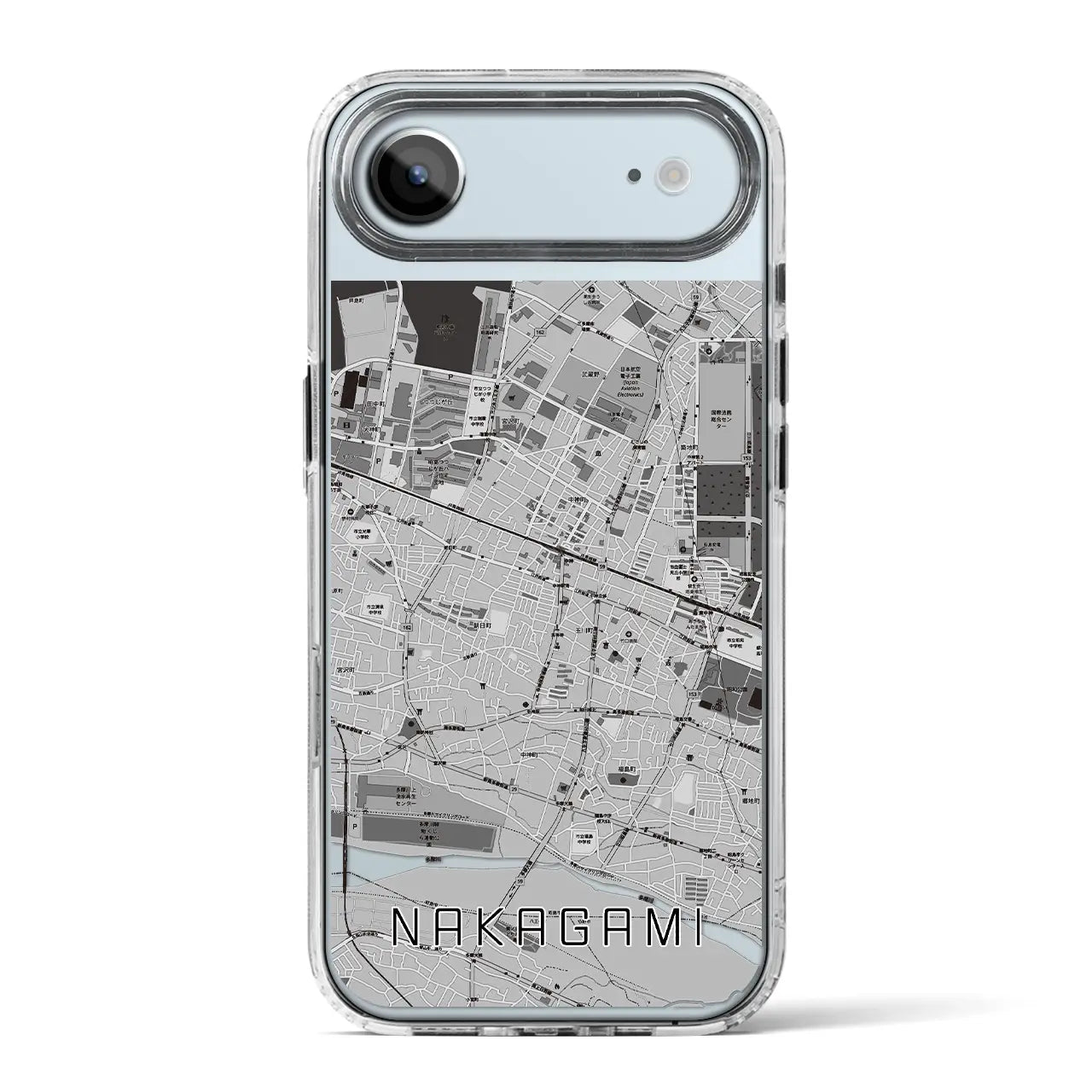 【中神(東京都)】地図柄iPhoneケース(MagSafeタイプ)