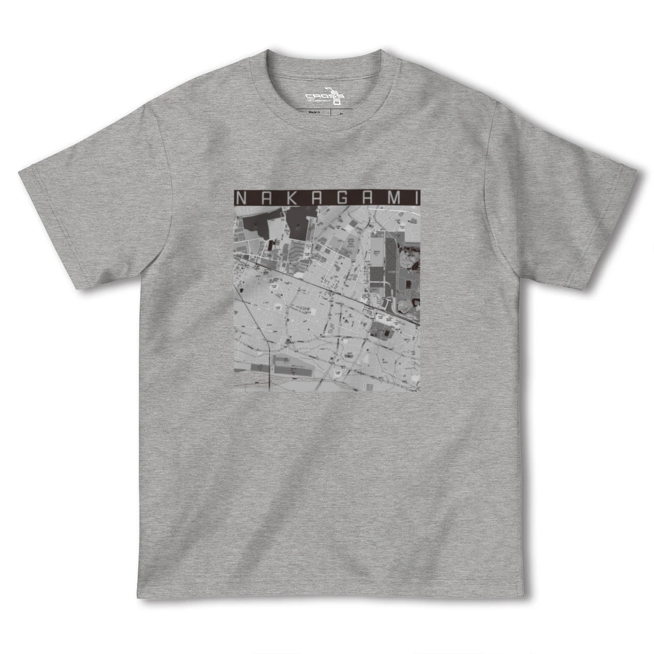 【中神(東京都)】地図柄ヘビーウェイトTシャツ
