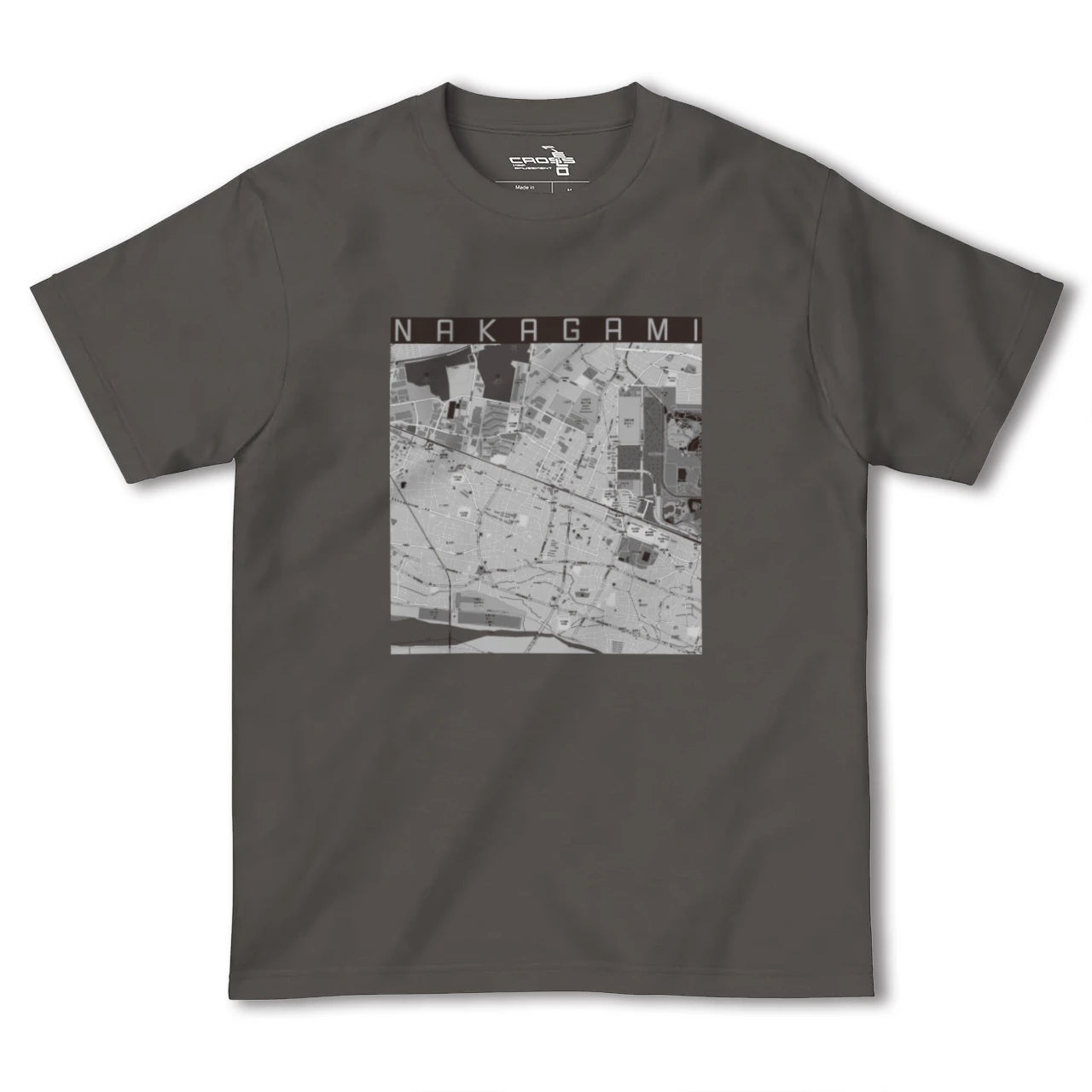 【中神(東京都)】地図柄ヘビーウェイトTシャツ
