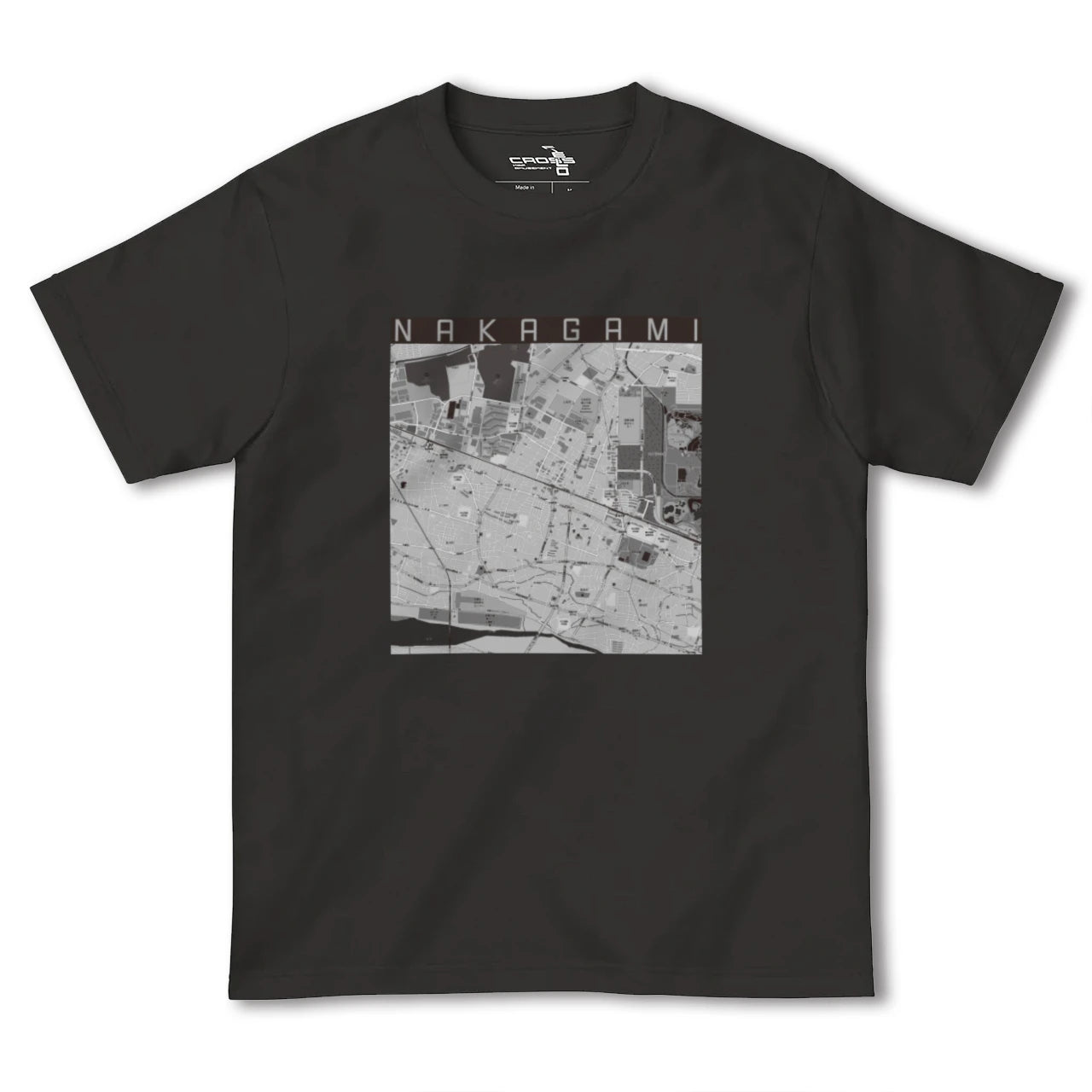 【中神(東京都)】地図柄ヘビーウェイトTシャツ