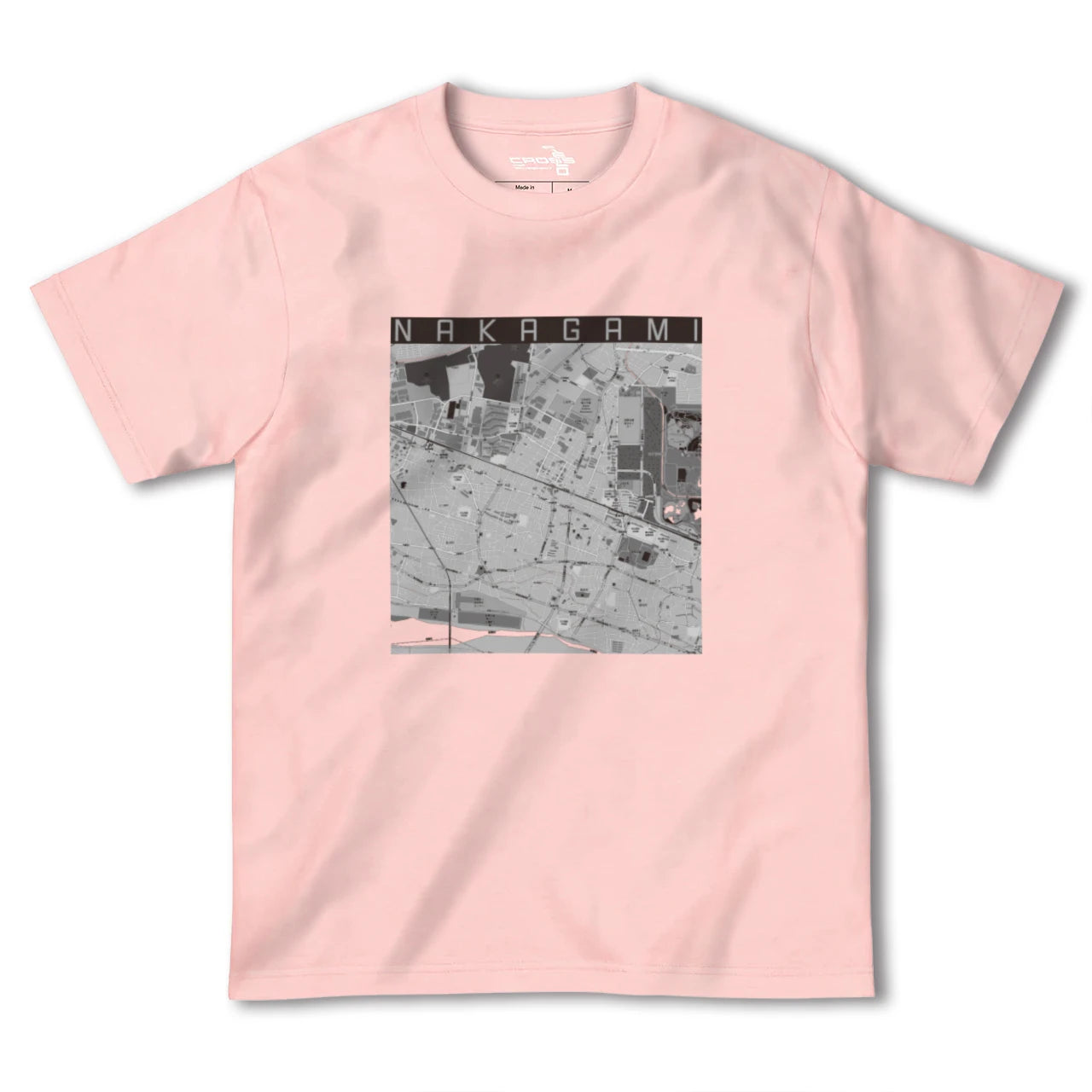 【中神(東京都)】地図柄ヘビーウェイトTシャツ