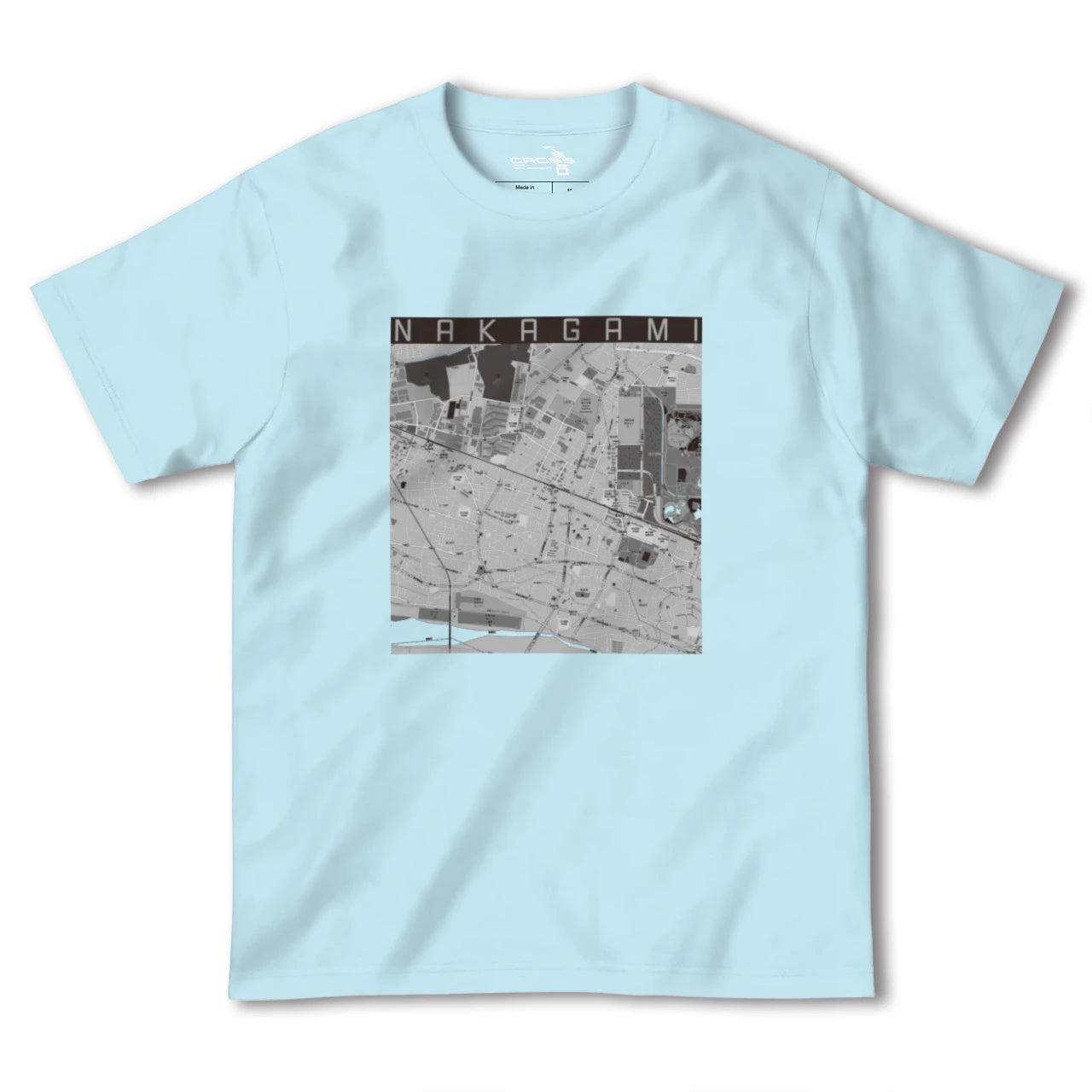 【中神(東京都)】地図柄ヘビーウェイトTシャツ