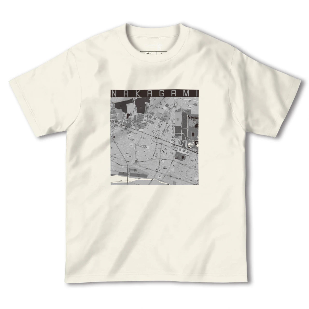 【中神(東京都)】地図柄ヘビーウェイトTシャツ