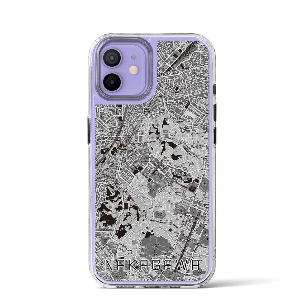 【中川(神奈川県)】地図柄iPhoneケース(MagSafeタイプ)