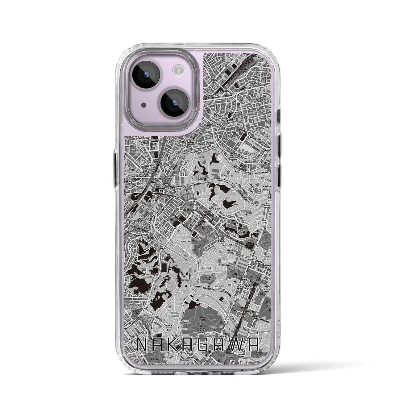 【中川(神奈川県)】地図柄iPhoneケース(MagSafeタイプ)
