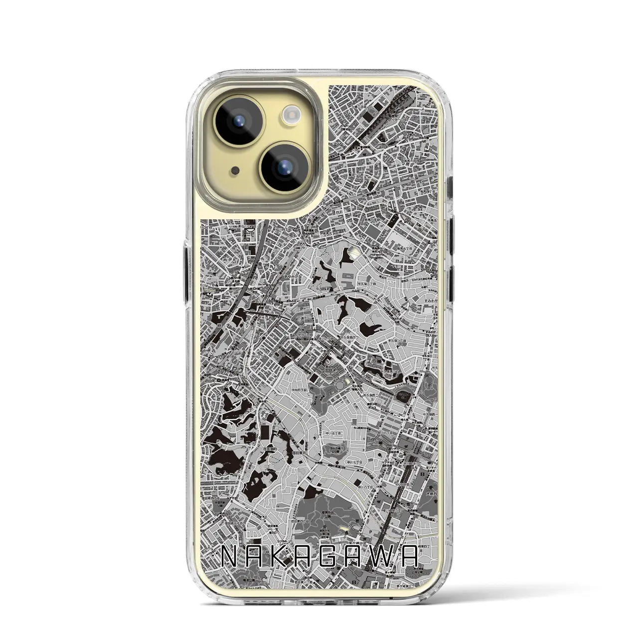 【中川(神奈川県)】地図柄iPhoneケース(MagSafeタイプ)