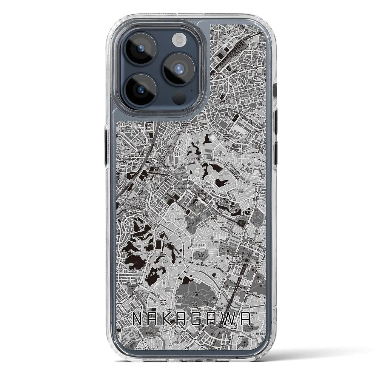 【中川(神奈川県)】地図柄iPhoneケース(MagSafeタイプ)