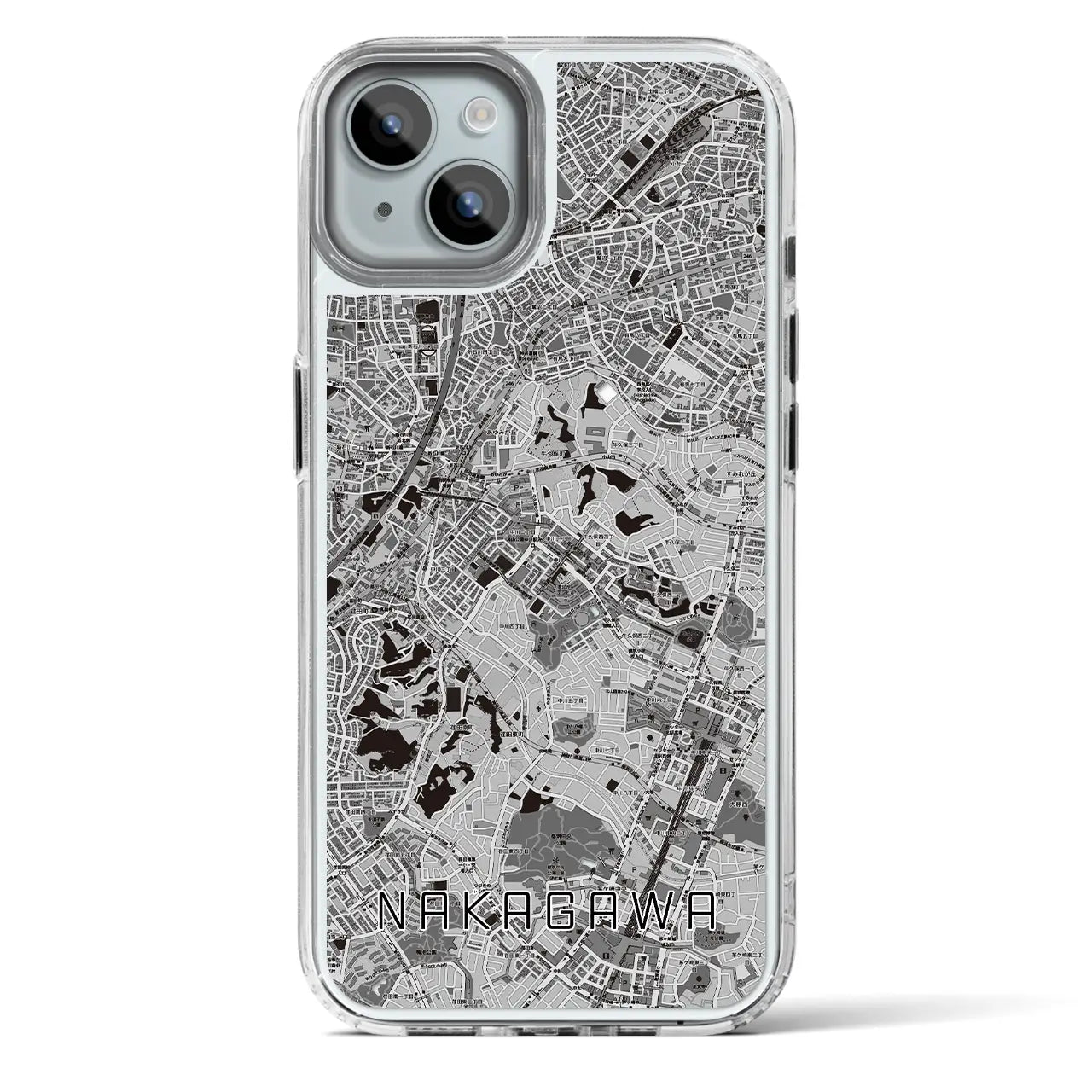 【中川(神奈川県)】地図柄iPhoneケース(MagSafeタイプ)