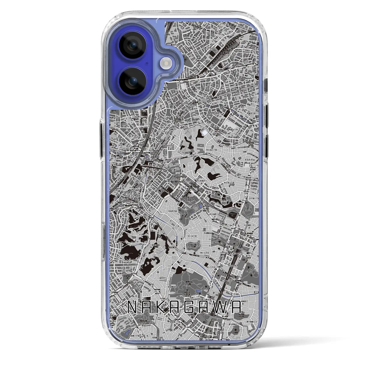 【中川(神奈川県)】地図柄iPhoneケース(MagSafeタイプ)