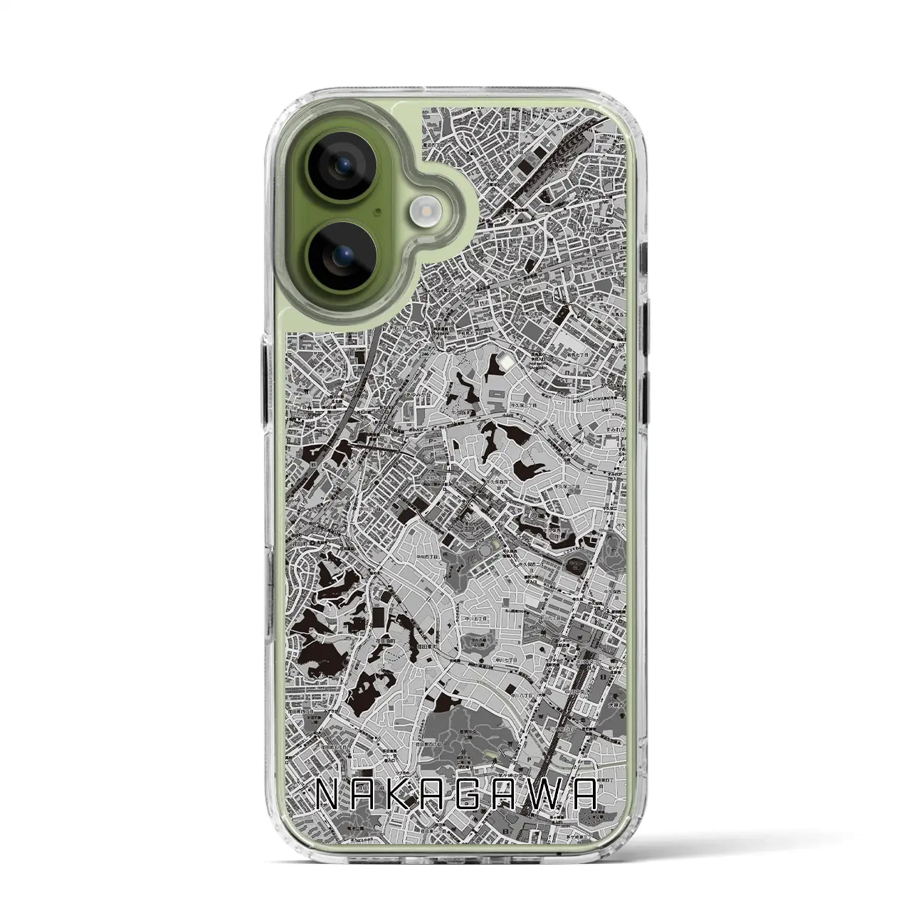 【中川(神奈川県)】地図柄iPhoneケース(MagSafeタイプ)