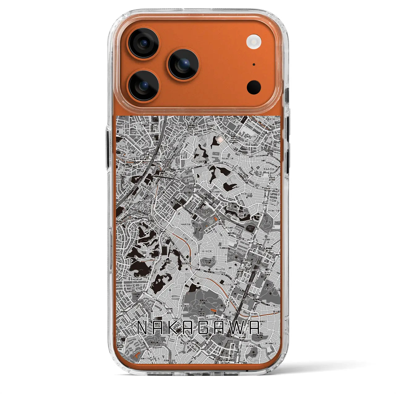 【中川(神奈川県)】地図柄iPhoneケース(MagSafeタイプ)