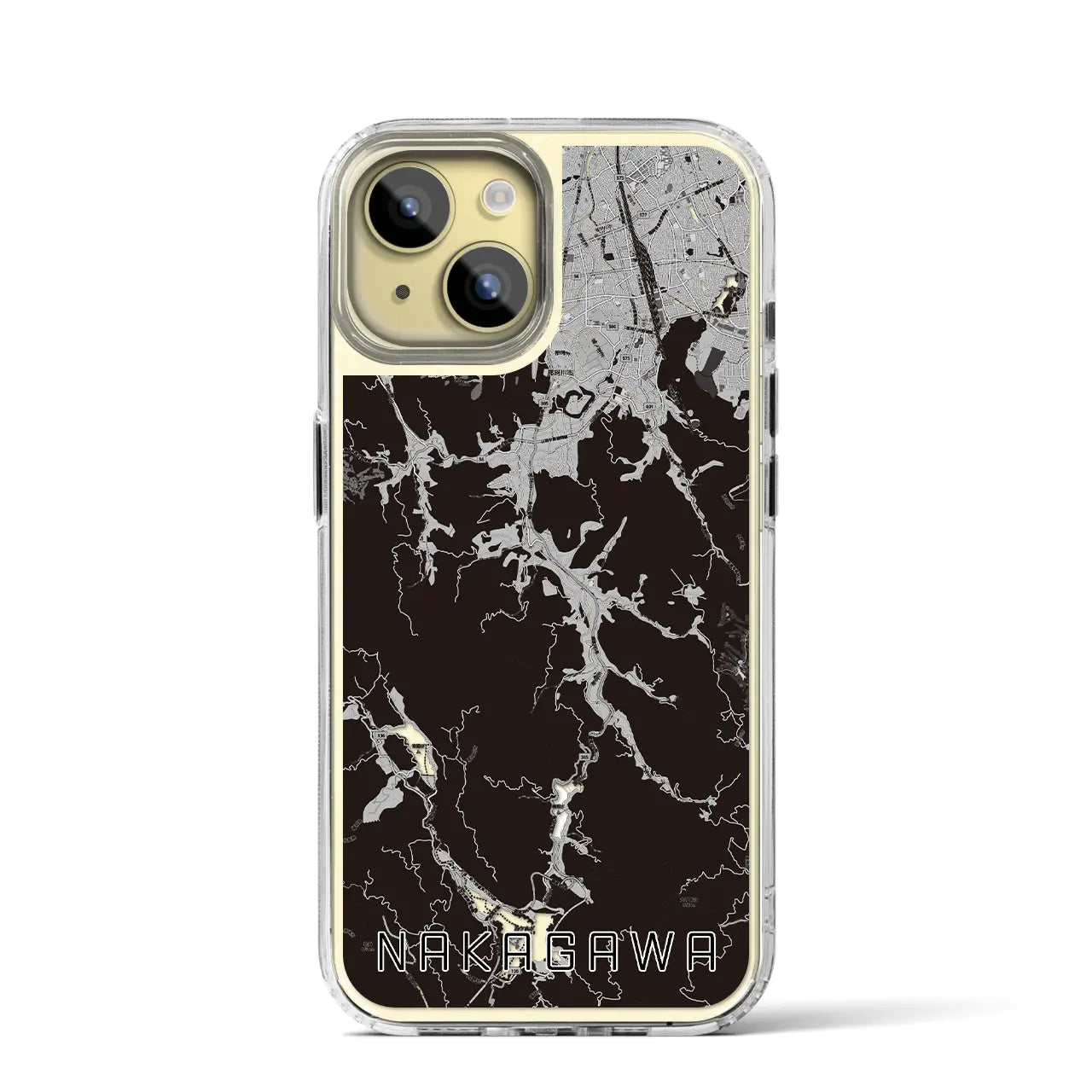 【那珂川(福岡県)】地図柄iPhoneケース(MagSafeタイプ)