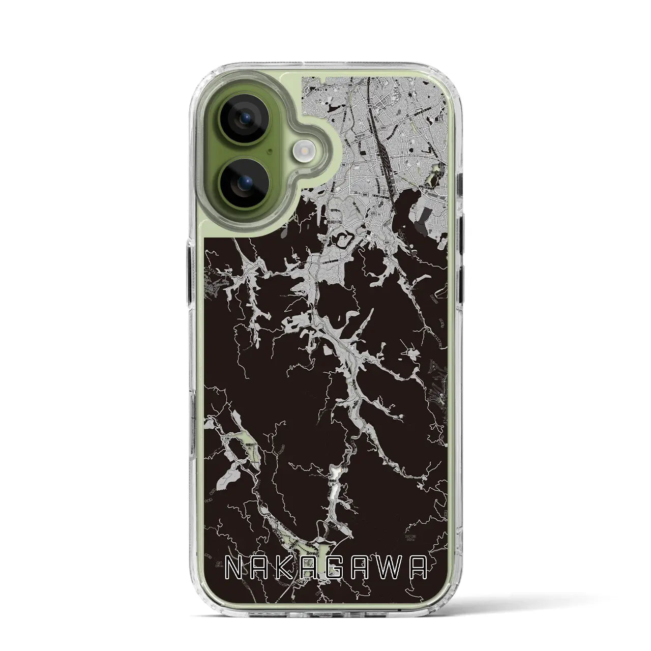 【那珂川(福岡県)】地図柄iPhoneケース(MagSafeタイプ)