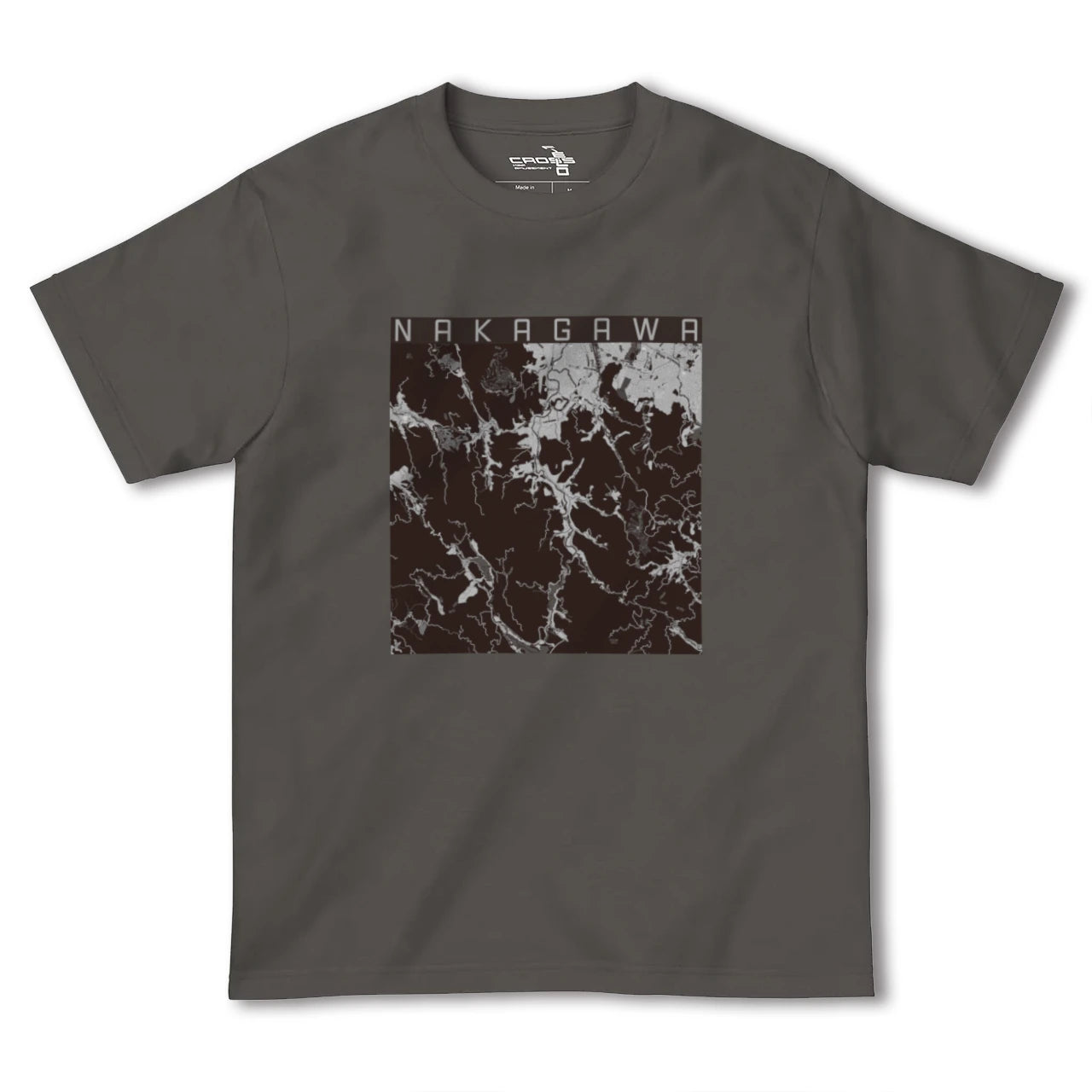 【那珂川(福岡県)】地図柄ヘビーウェイトTシャツ