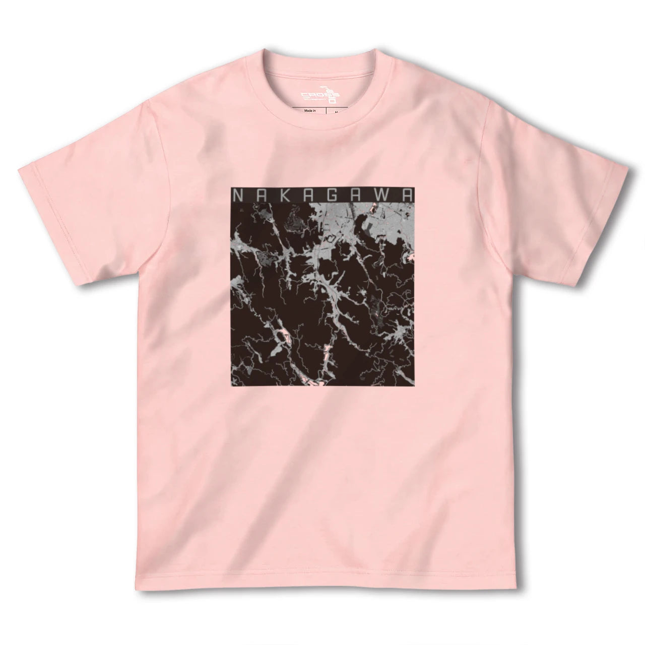 【那珂川(福岡県)】地図柄ヘビーウェイトTシャツ