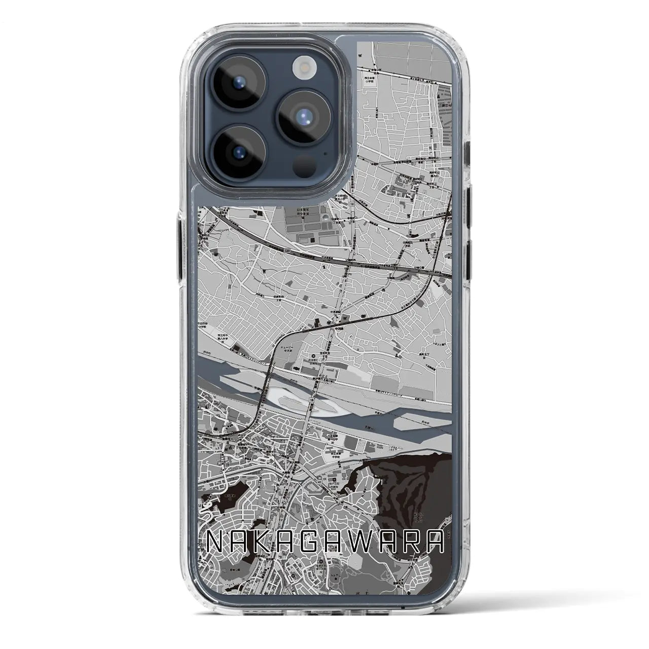 【中河原(東京都)】地図柄iPhoneケース(MagSafeタイプ)