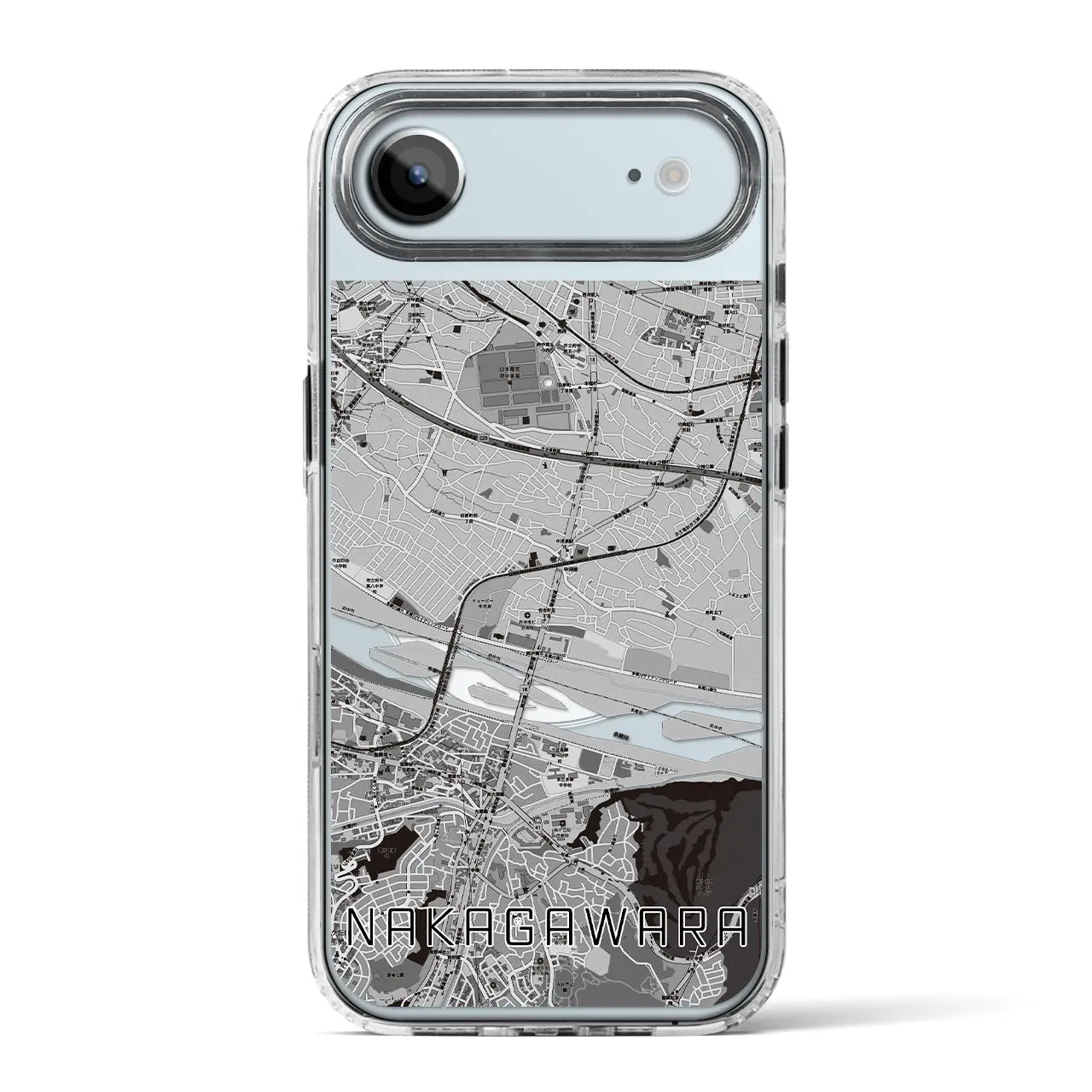 【中河原(東京都)】地図柄iPhoneケース(MagSafeタイプ)