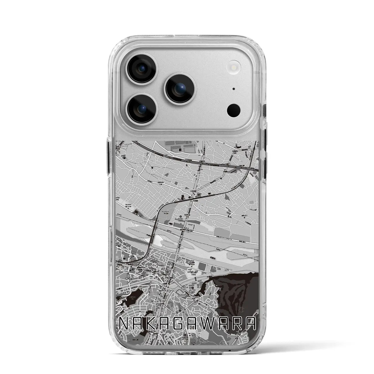 【中河原(東京都)】地図柄iPhoneケース(MagSafeタイプ)