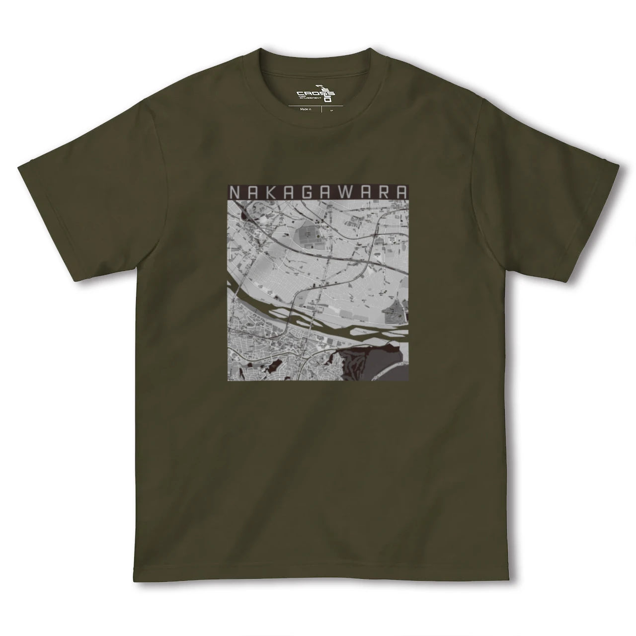 【中河原(東京都)】地図柄ヘビーウェイトTシャツ