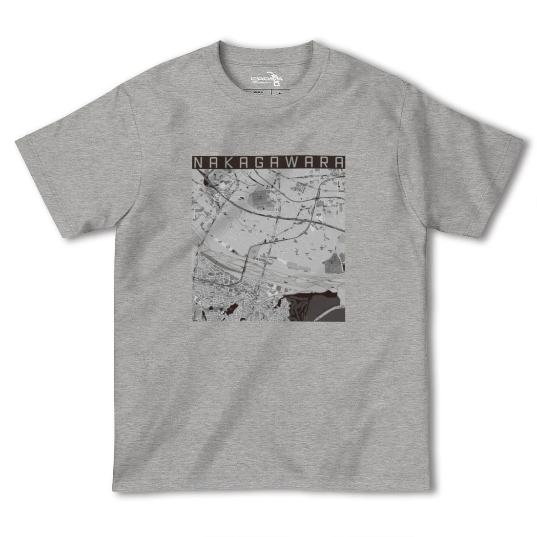 【中河原(東京都)】地図柄ヘビーウェイトTシャツ