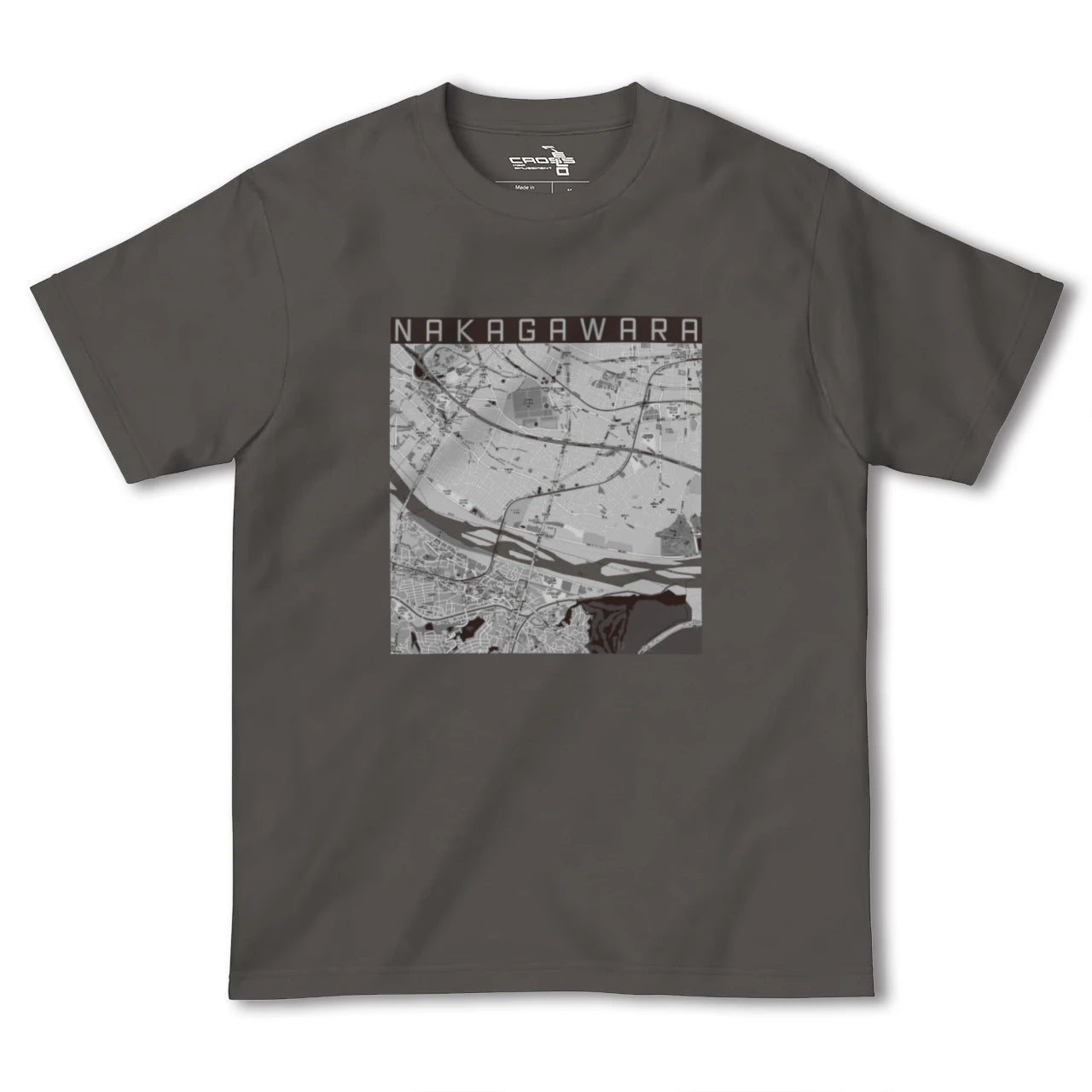 【中河原(東京都)】地図柄ヘビーウェイトTシャツ