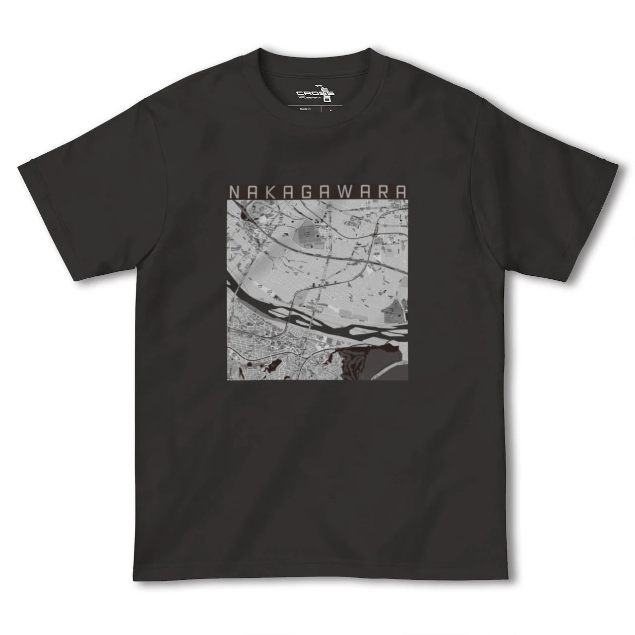 【中河原(東京都)】地図柄ヘビーウェイトTシャツ