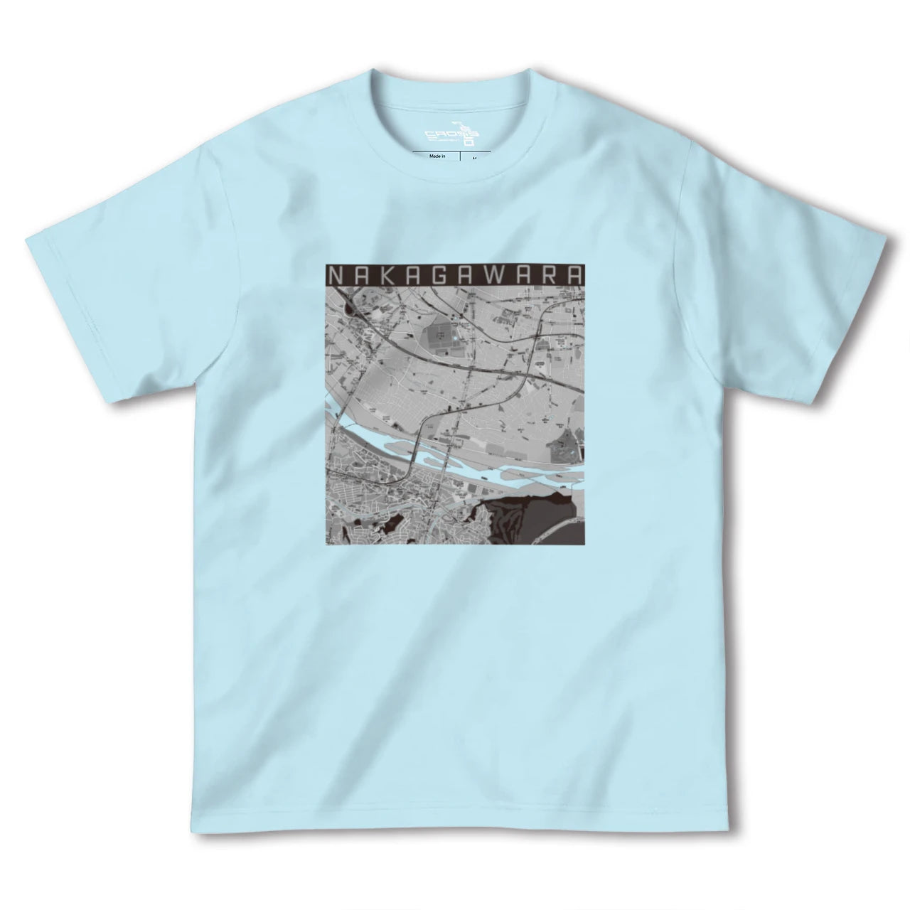 【中河原(東京都)】地図柄ヘビーウェイトTシャツ